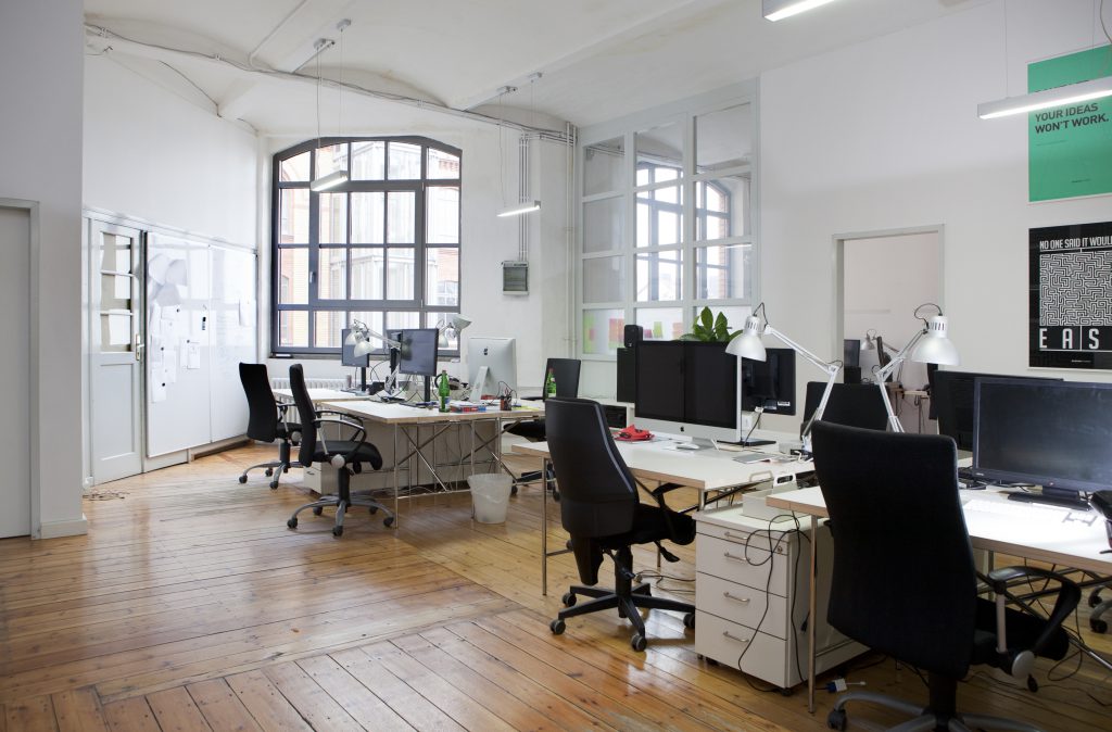 Empty tchop office in Berlin