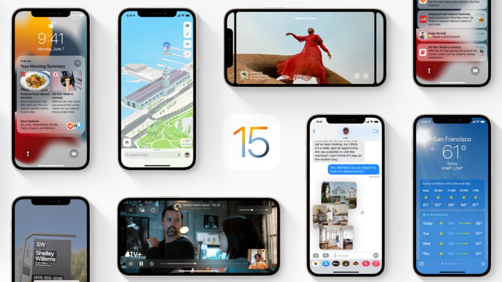 iPhone Screens iOS15