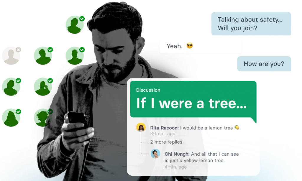 Guy with smartphone