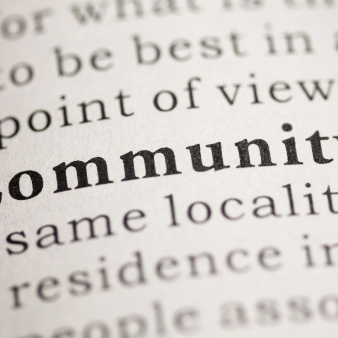 Defining “community” in a modern world